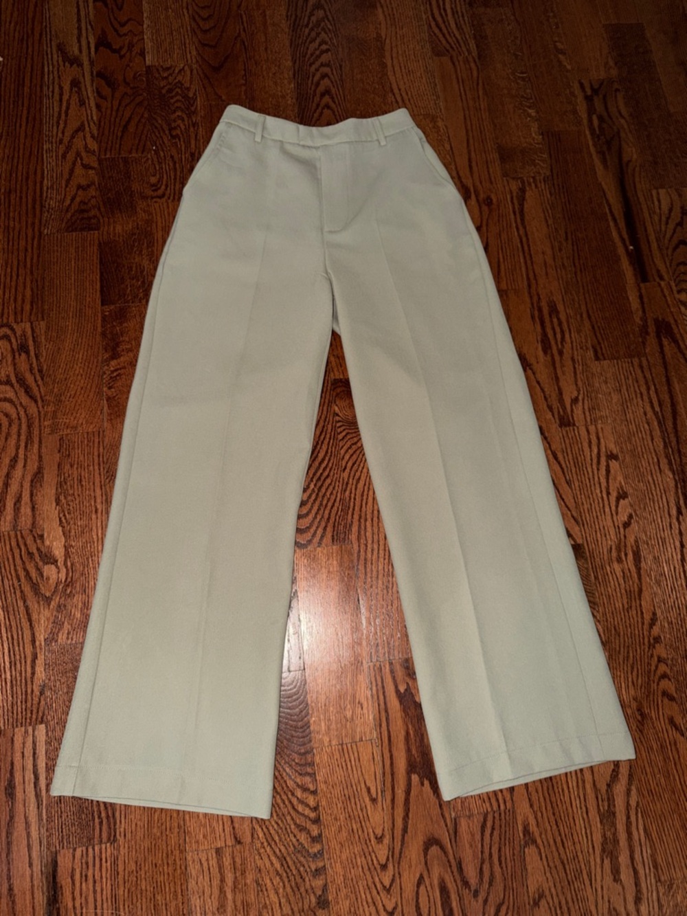 JLUXLABEL Light Sage High-Rise Trousers